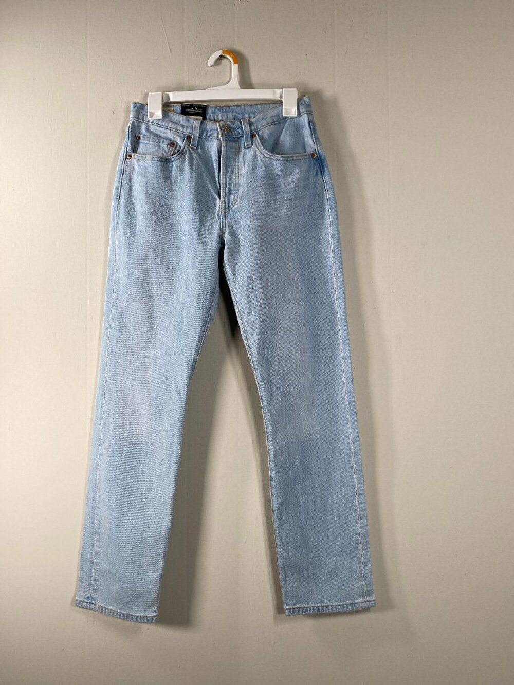 Levi's Premium 501 ORIGINAL FIT Denim Jeans Women's 27 x 30 Mid Rise Blue NWT